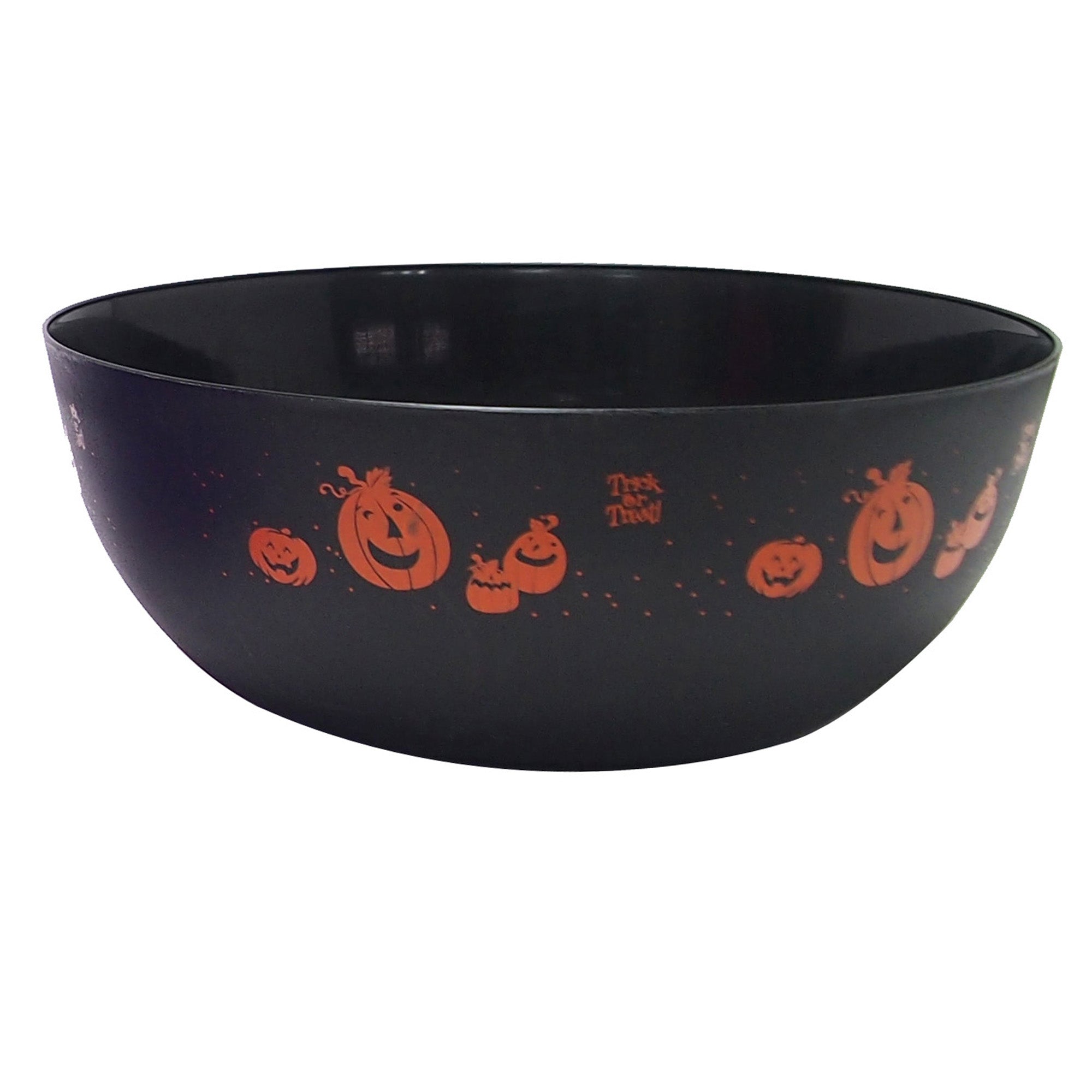 Trick Or Treat Candy Bowl 25cm Black