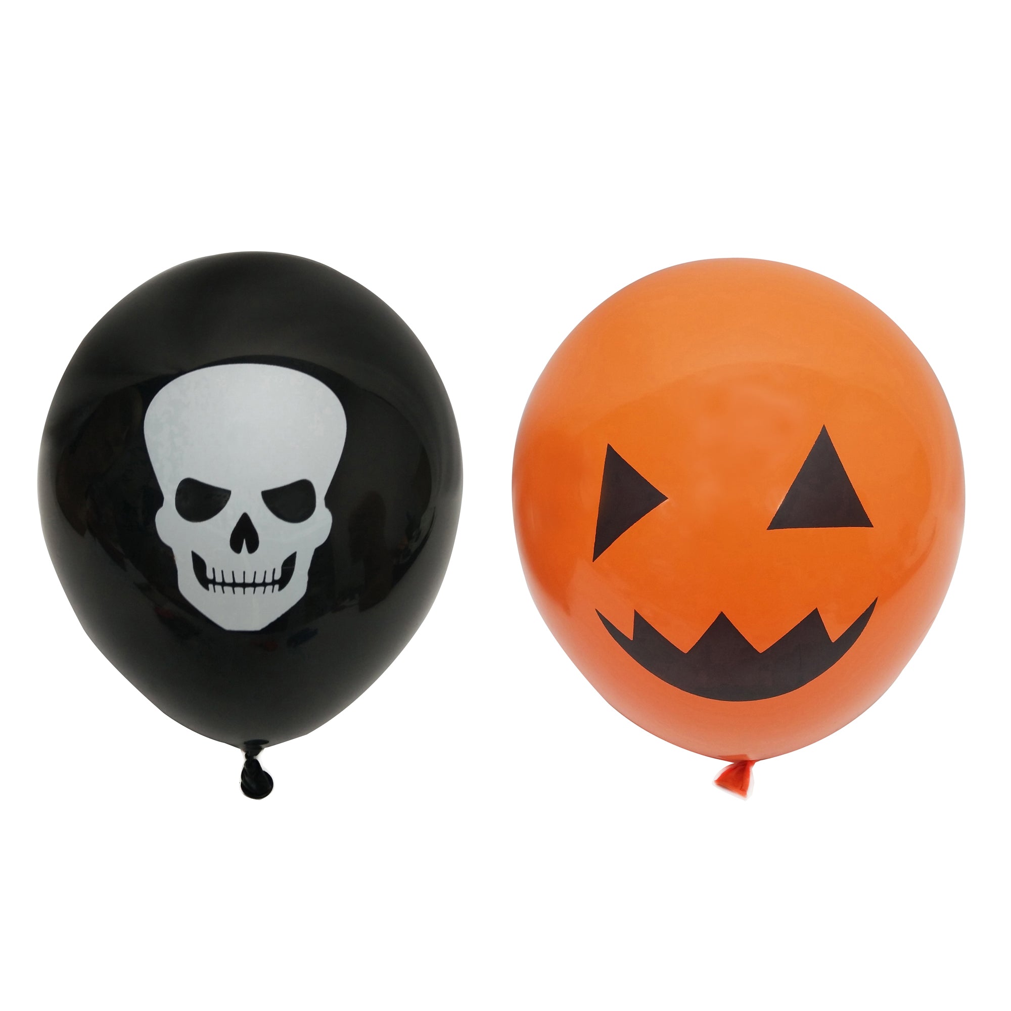 Halloween Balloons Black & Orange 12Pc