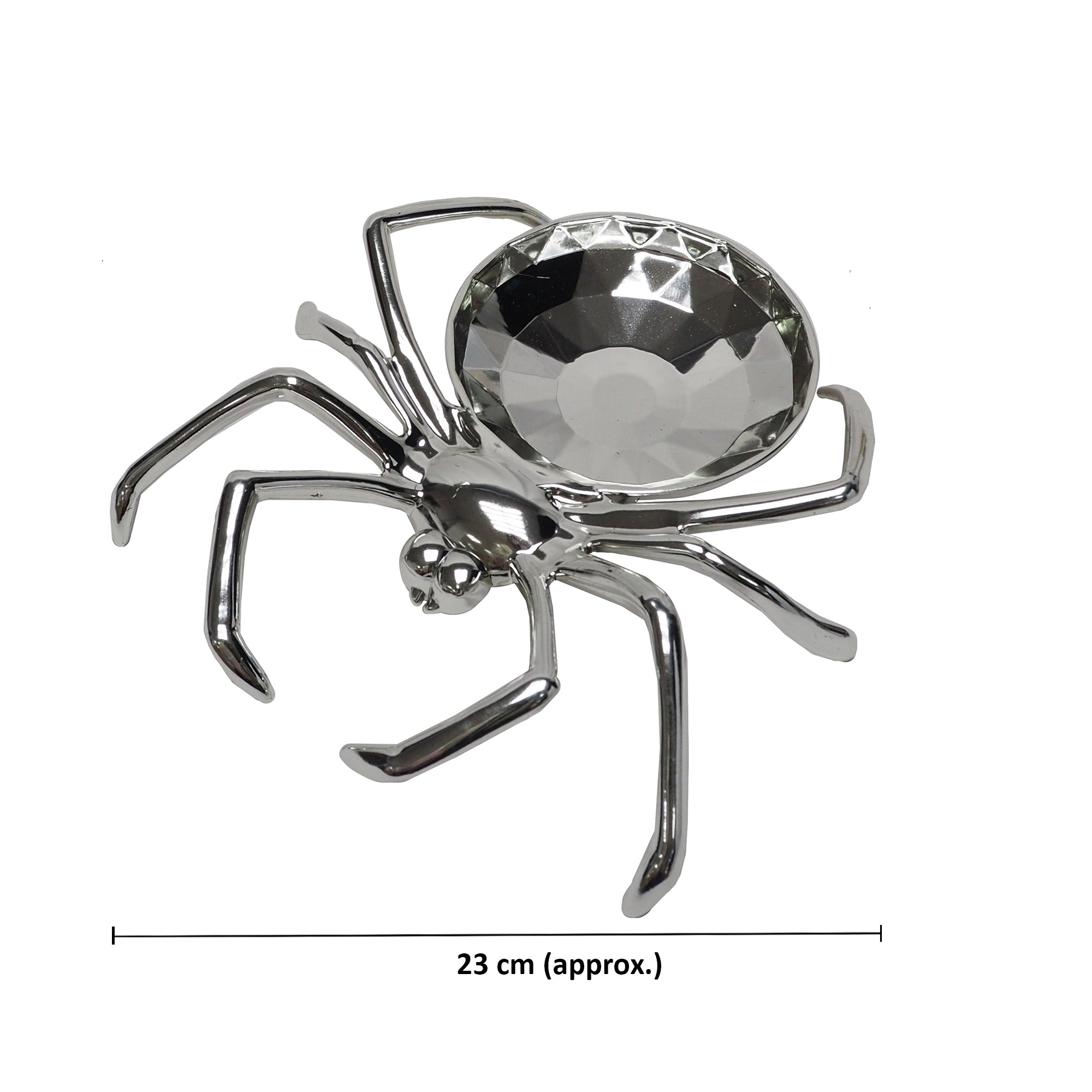 Halloween Spider Bowl Silver 23cm