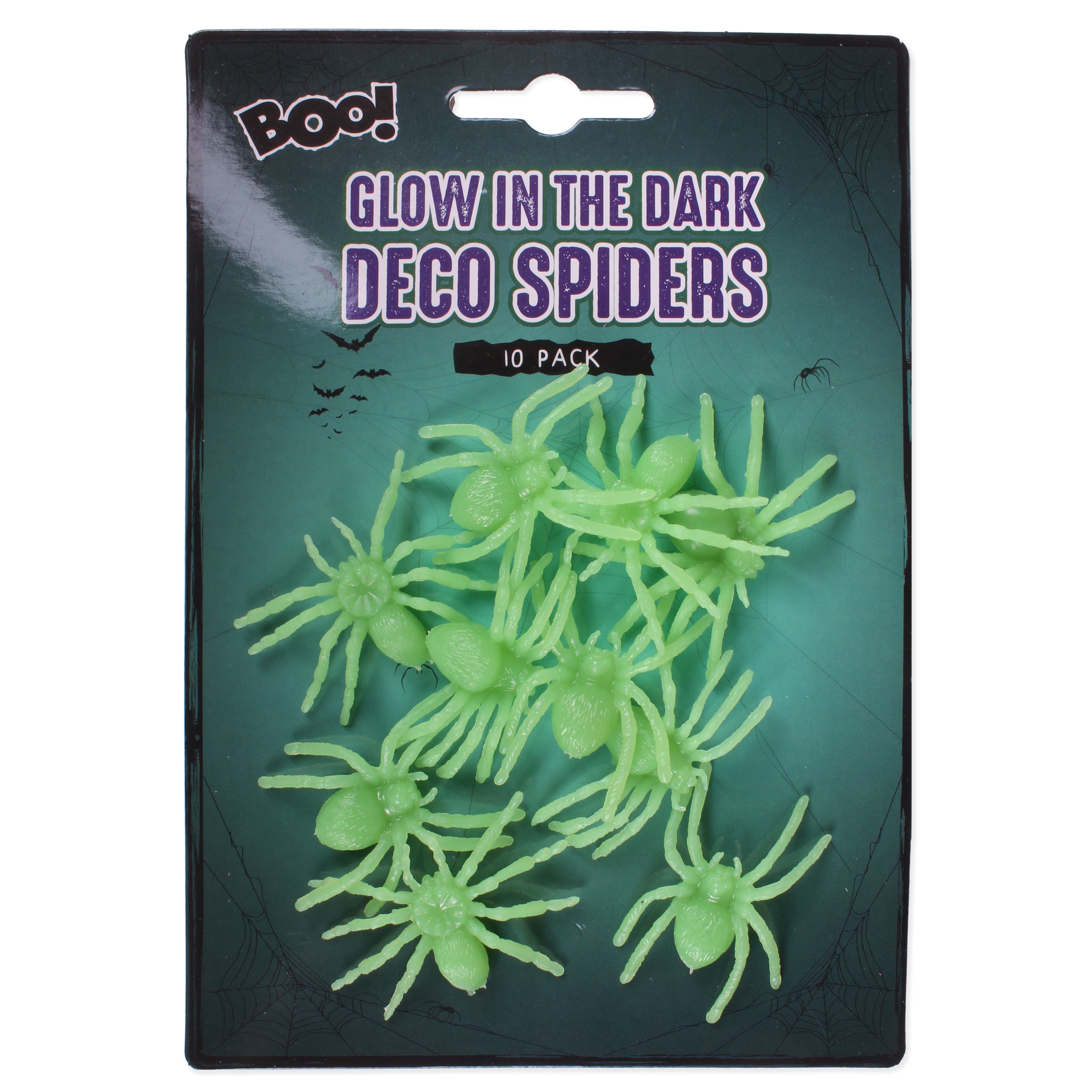 Glow in the Dark - Spiders 10pc