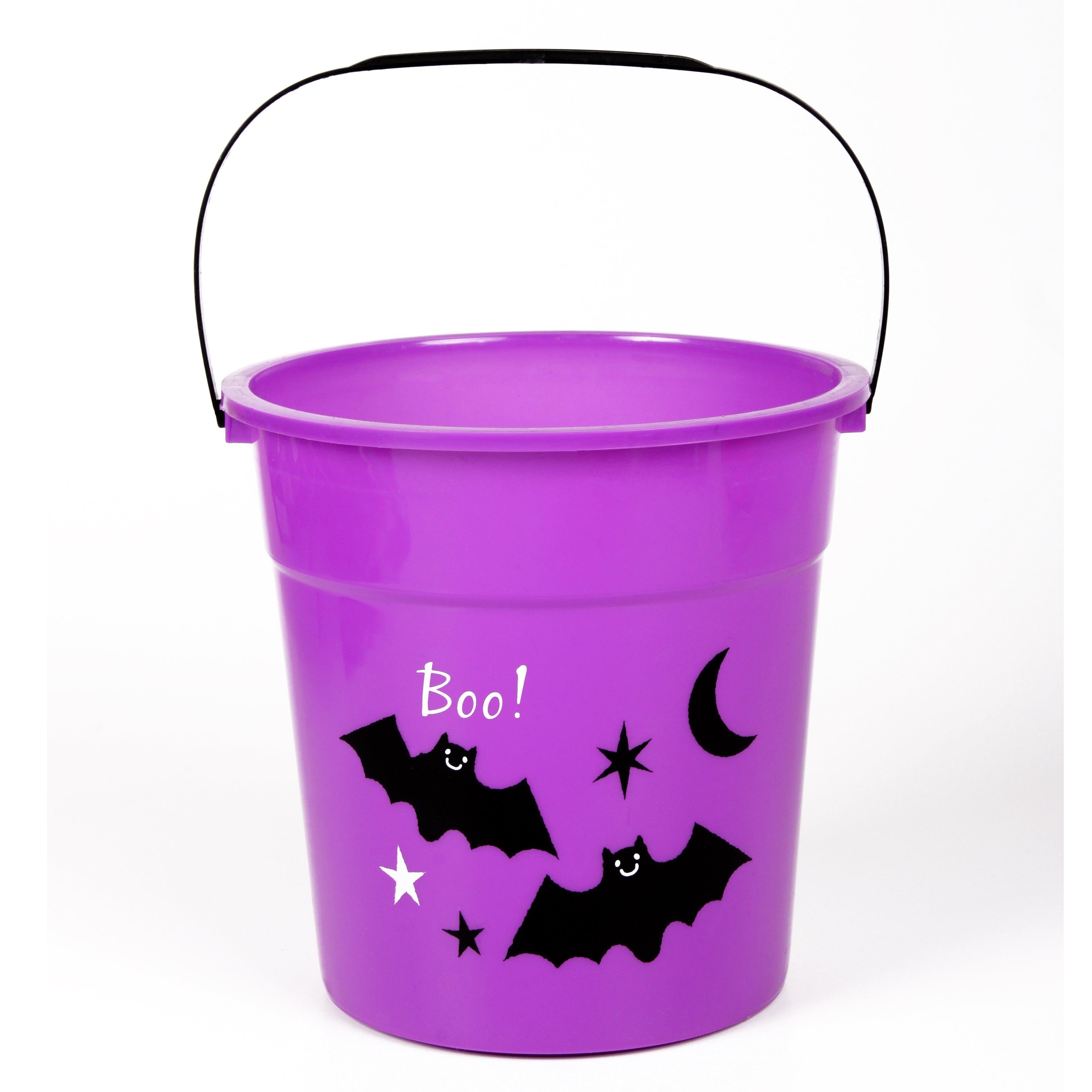 Trick or Treat Bucket - Purple 15cm 1pc
