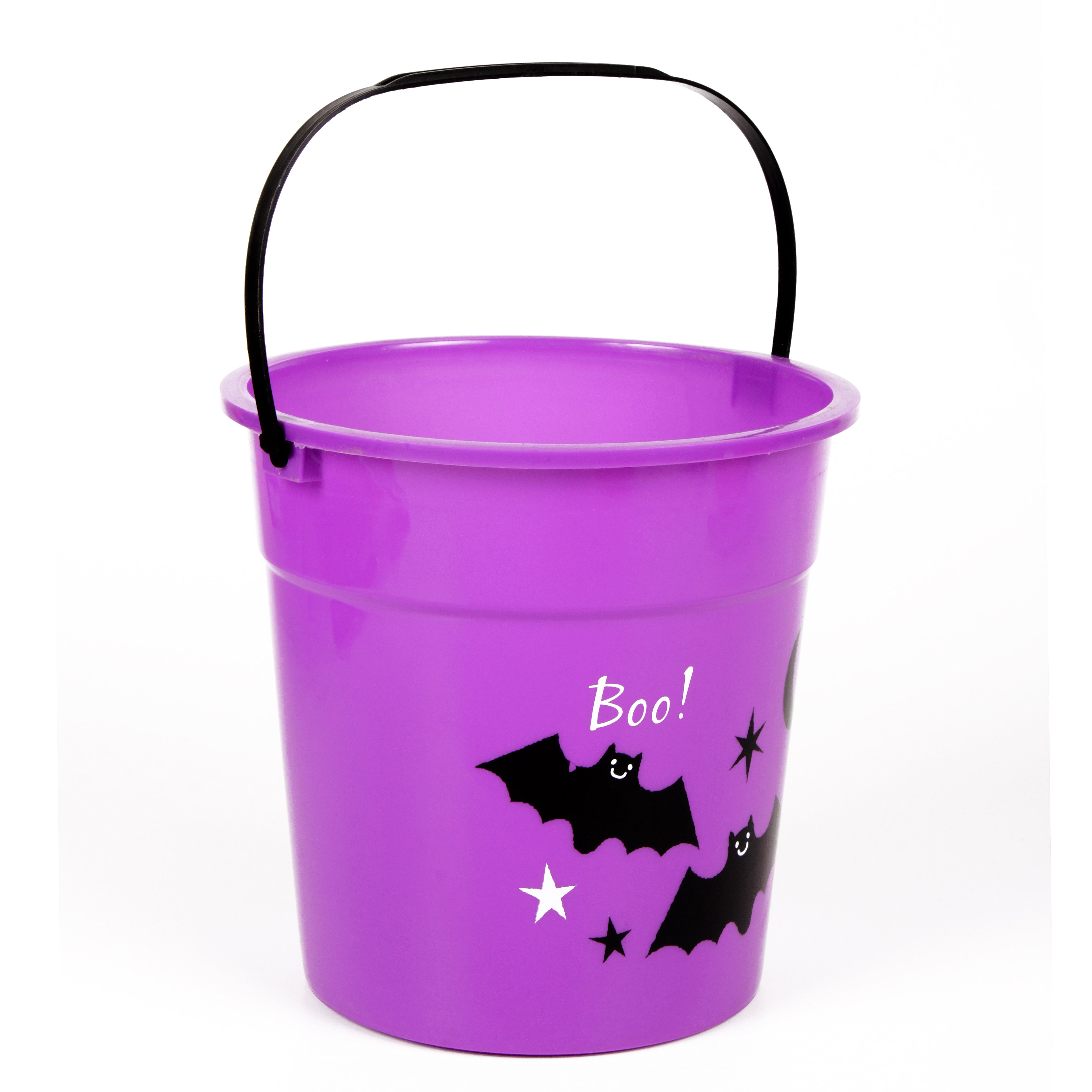 Trick or Treat Bucket - Purple 15cm 1pc