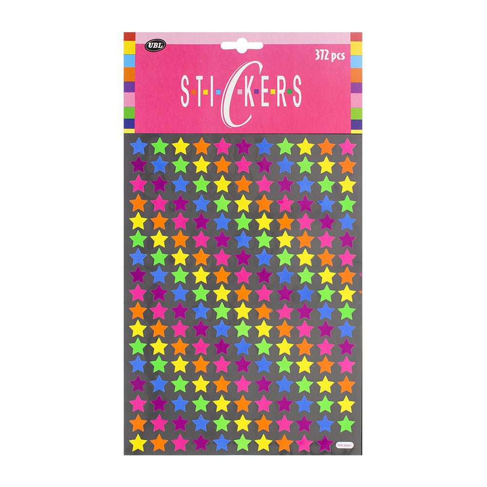 Neon Stickers Stars Sl0021 2Sheets 372Pc Pbci Ub