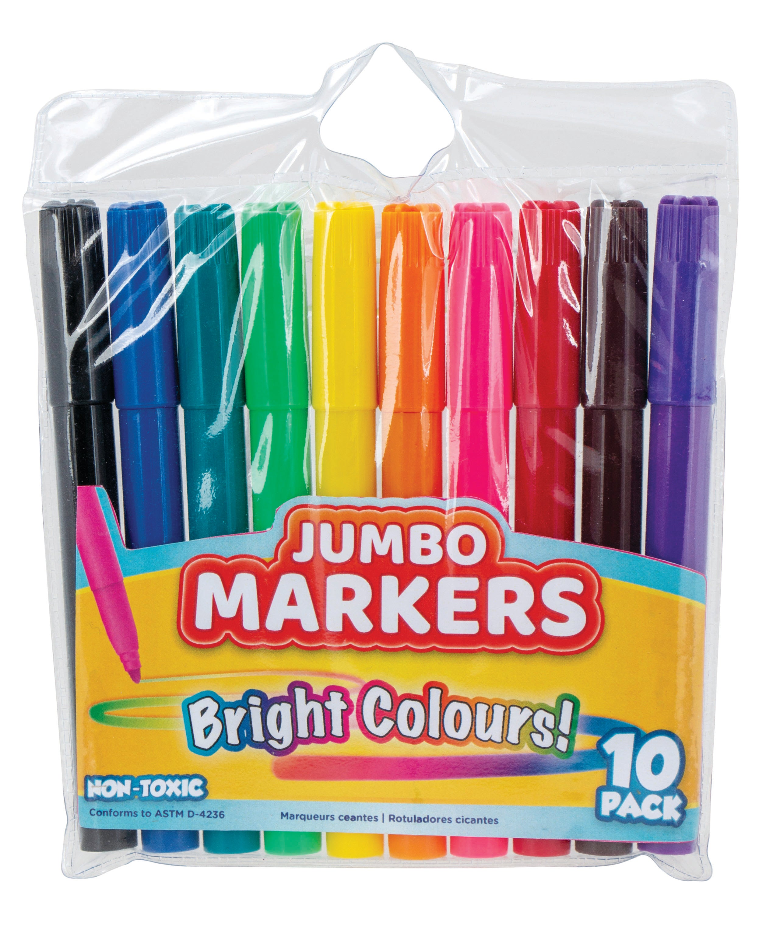 Jumbo Coloured Marker 10Pc Ub