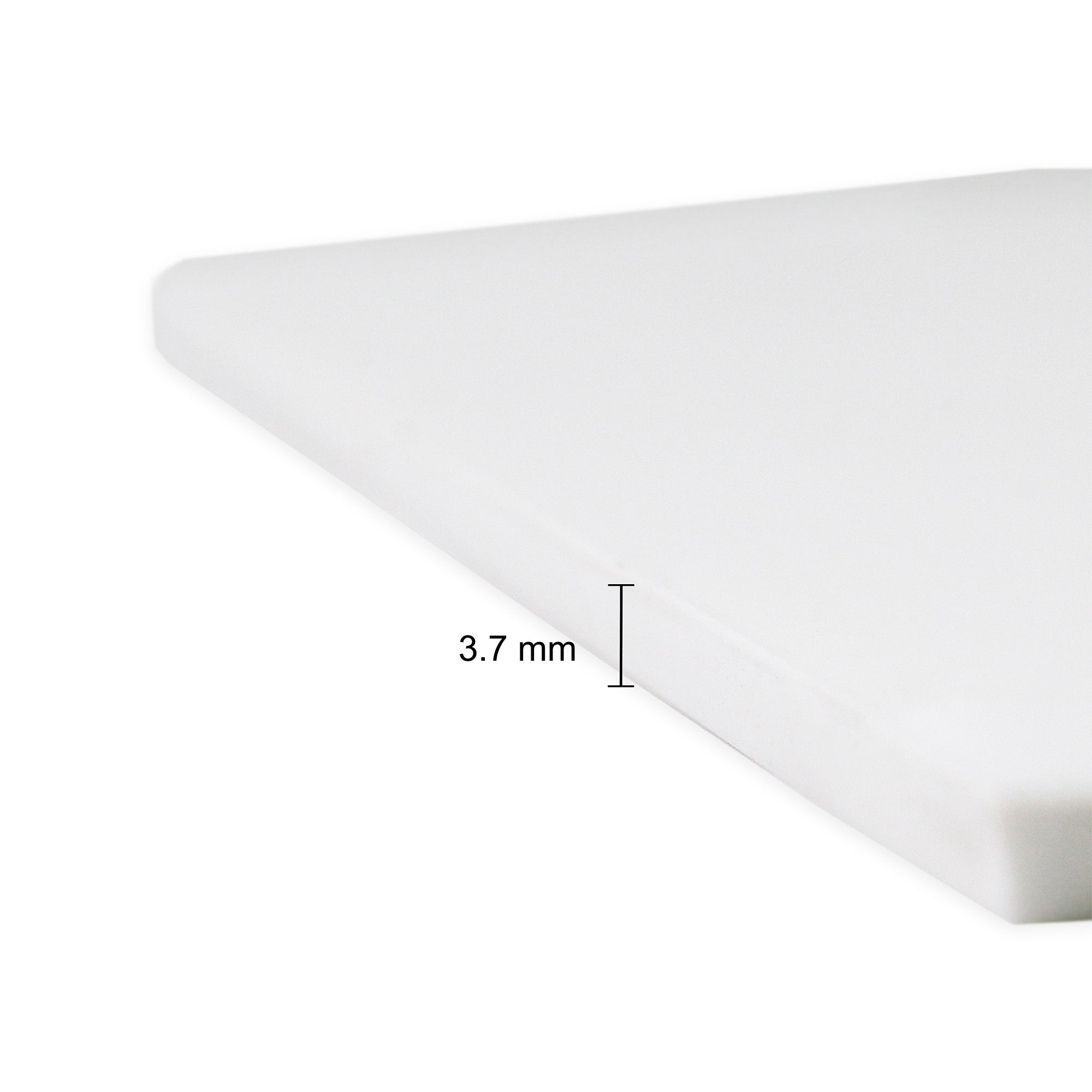 Acrylic Base White 3.7Mm Thickness 4Inch X 4Inch 1Pc Shrink Lb