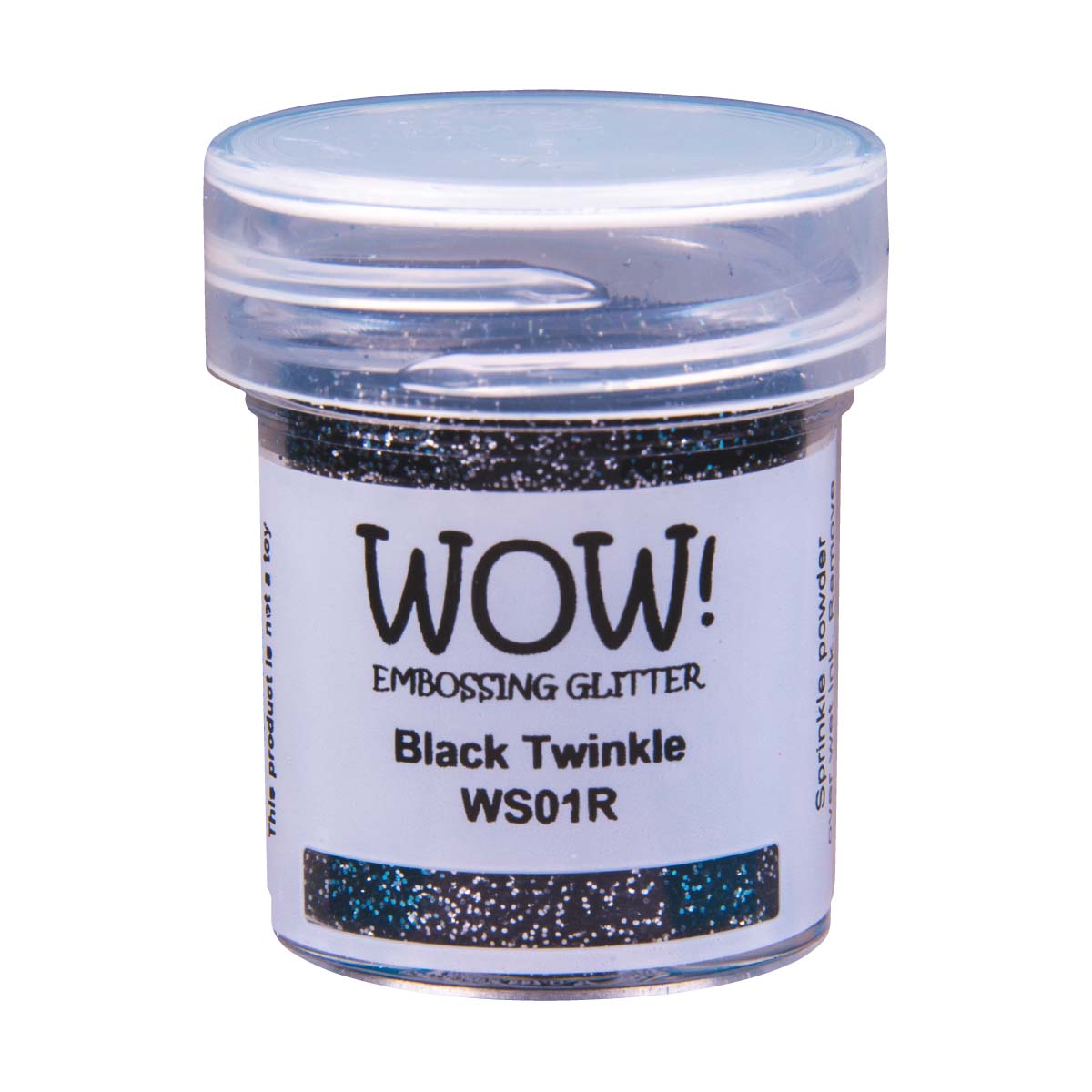Embossing Glitter Black Twinkle Regular 15Ml Jar Wow