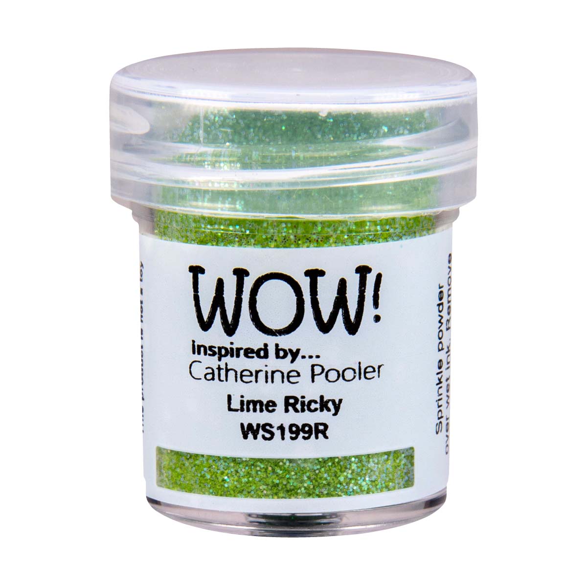 Embossing Glitter Lime Ricky Regular Catherine Pooler 15Ml Jar Wow