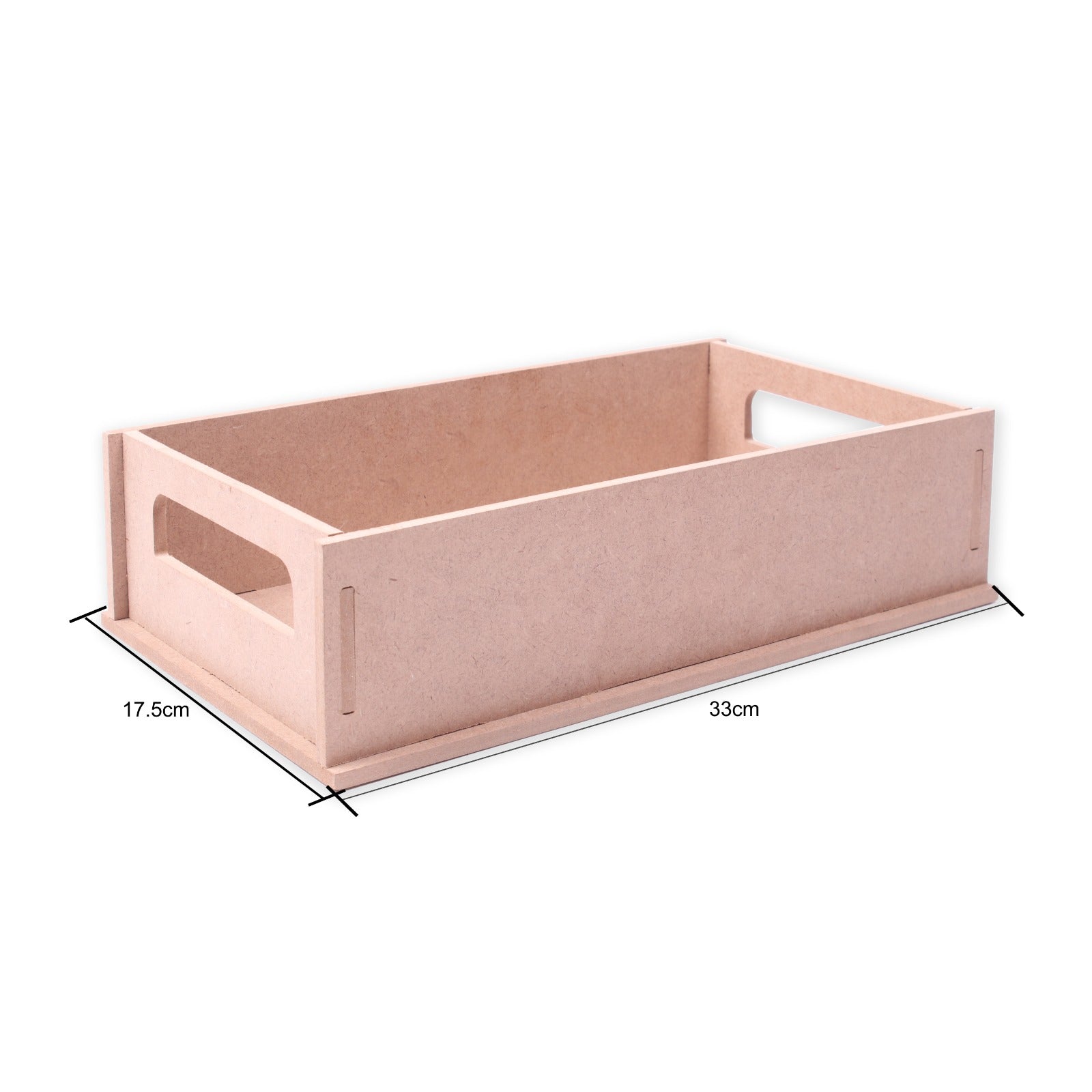 MDF Serving Tray With Handle Approx L30 X W15 X D7.9Cm 5Mm Thick 1Pc Lb