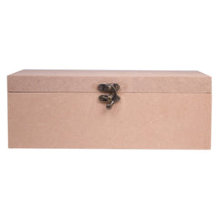 Mdf Box With Latch Rectangle 10 X 5 X 3.5Inch 5.5Mm Thick 1Pc Sw Lb