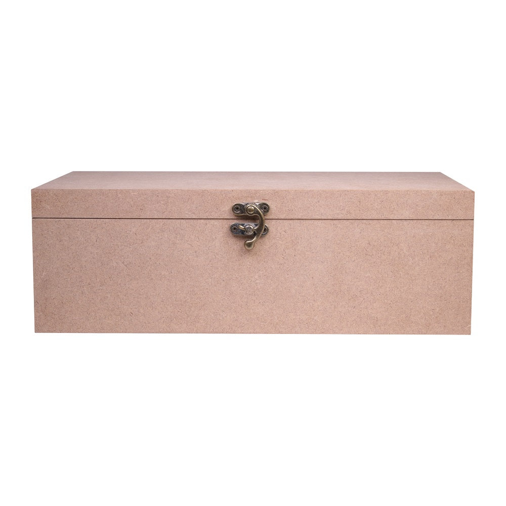 Mdf Box With Latch Rectangle 12 X 6 X 4Inch 5.5Mm Thick 1Pc Sw Lb