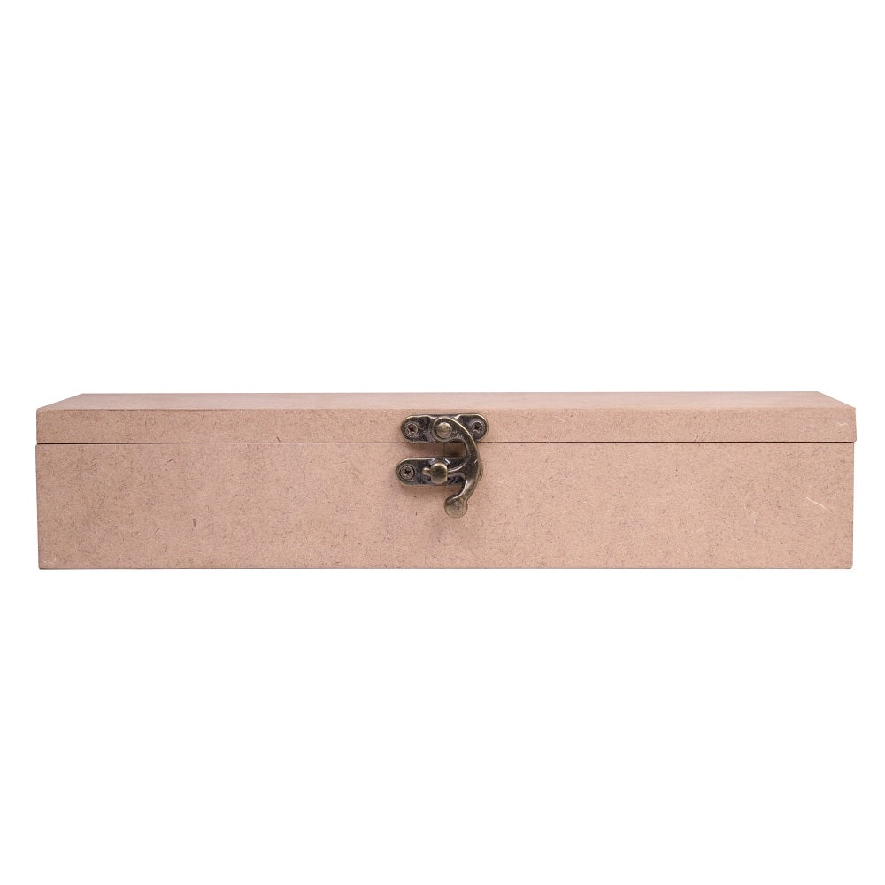 MDF Box With Latch Rectangle 10 X 3 X 2Inch 5.5Mm Thick 1Pc Sw Lb ...